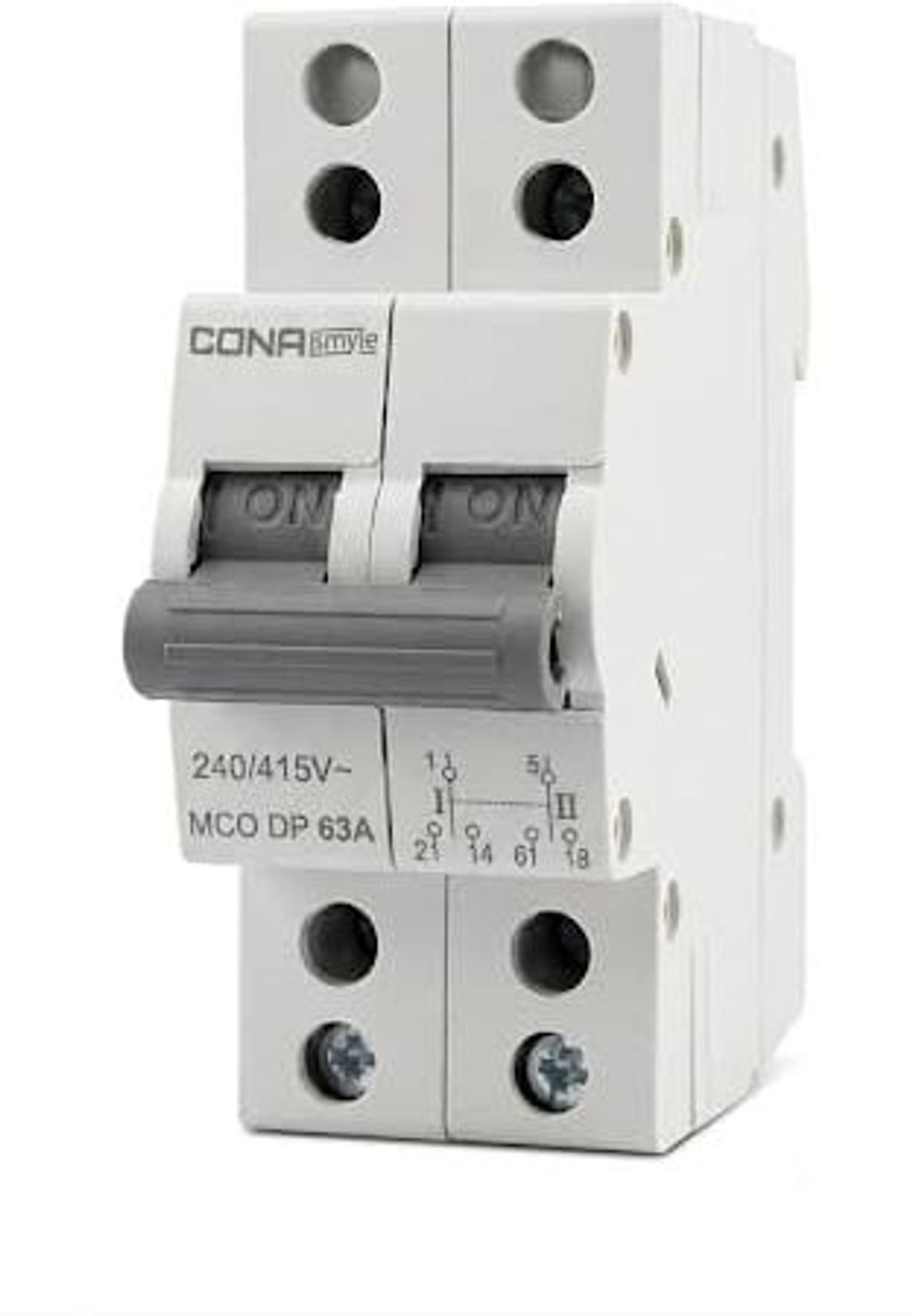 Image of CONA Change Over Switch Circuit Breaker SafeTrip 40 Ampere Dual Pole MCB