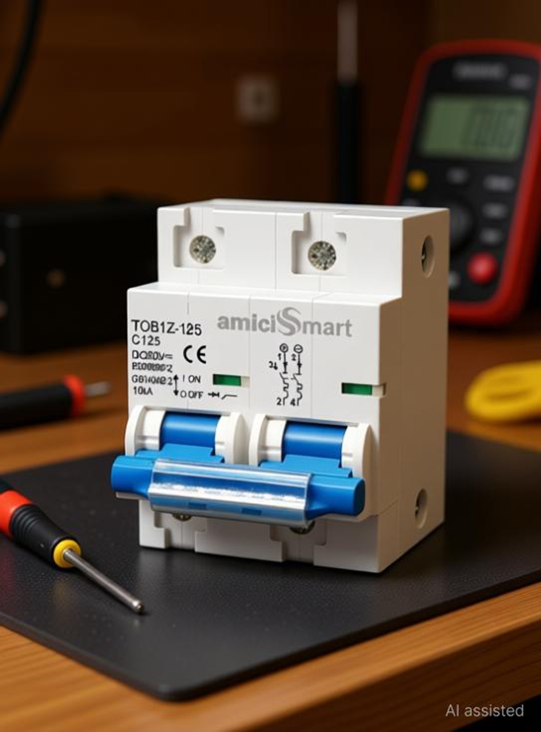 Image of amiciSmart DC Circuit Breaker, 100A 600V MCB for PV /Solar System DC Circuit Breaker, 100A 600V MCB for PV /Solar System MCB