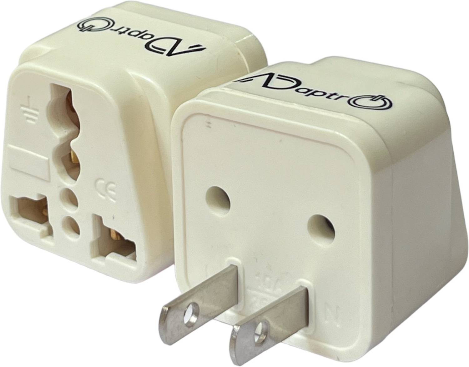 Adaptro Universal Plug Converter Travel Adapter for India to USA, Japan, Canada, Mexico, Brazil, Cuba, Thailand, Taiwan, Panama Power Socket Pack of 2 Two Pin Plug