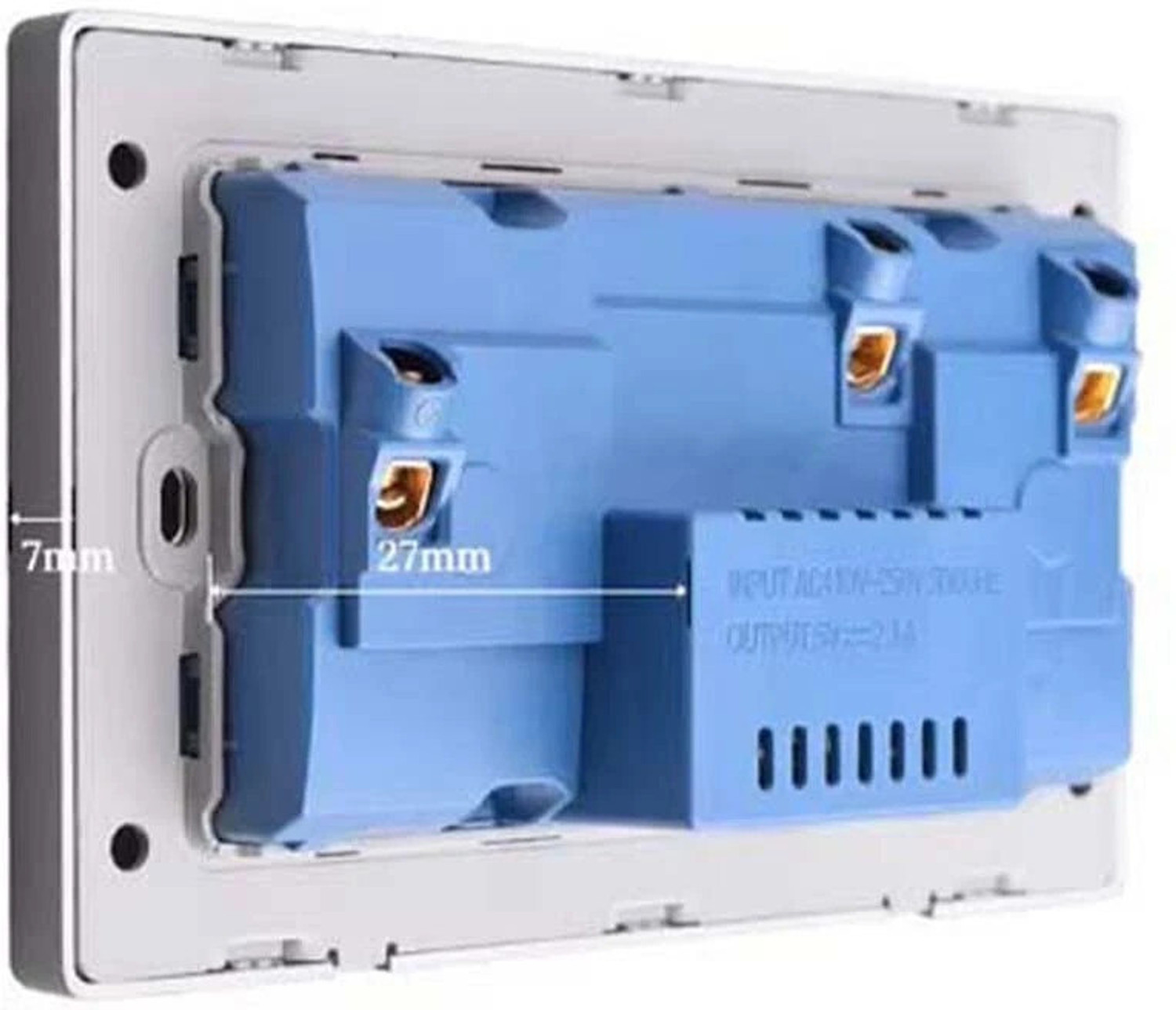 Image of SSUCA double wall socket 18W Fast USB & C Type Charging Socket, Smart 13amp & 1A1C Port Power Plug