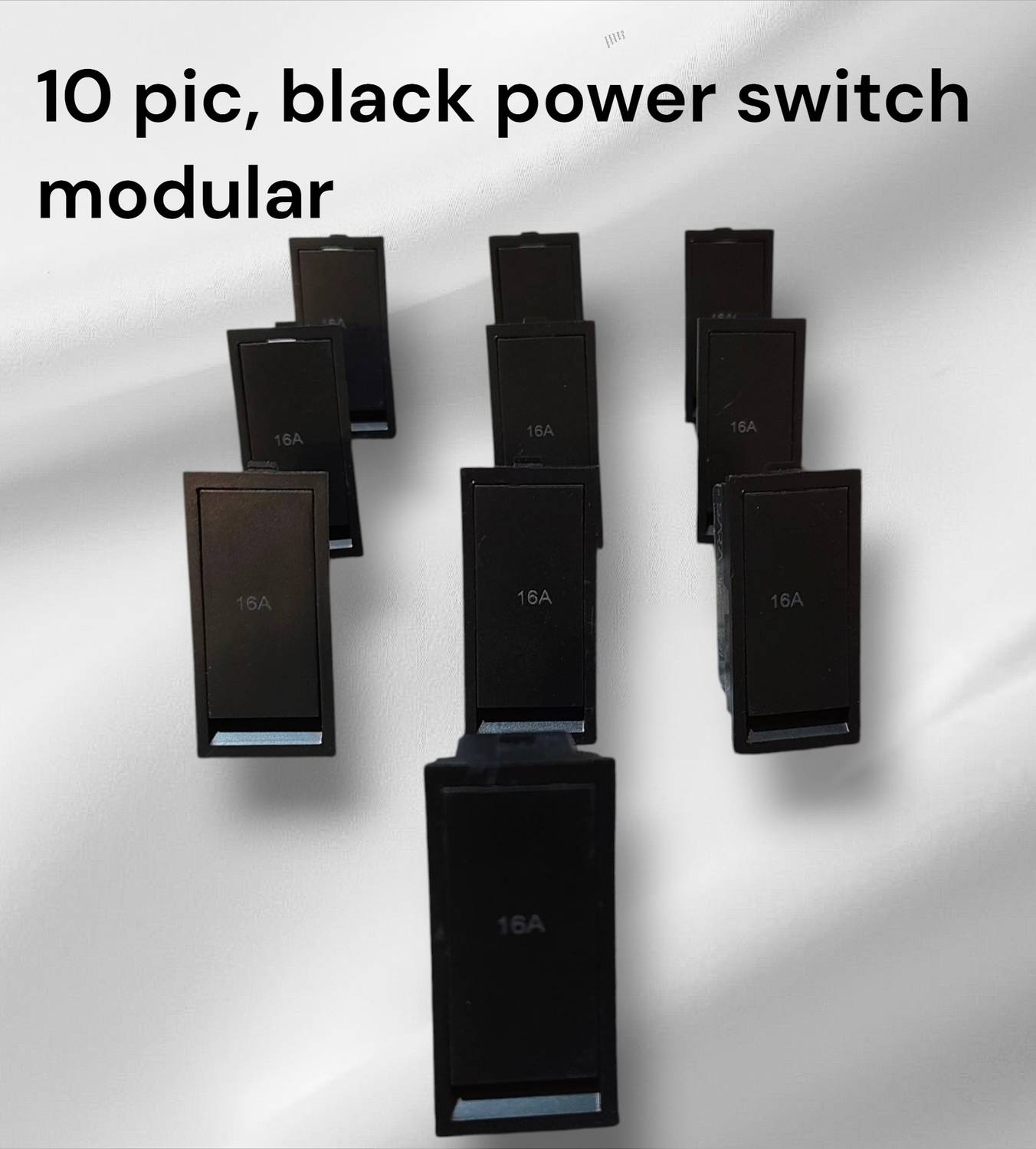 SARA black modular power switch /16amp switch black switch (10pic