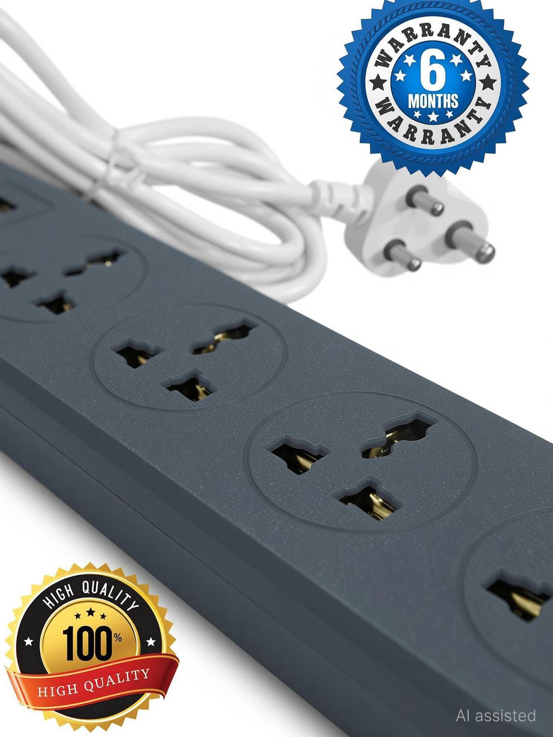 AMAZIO 3 USB 1.8M Extension Cord - Image 4