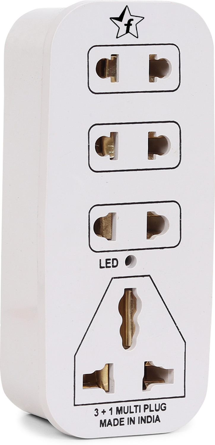 Image of Flipkart SmartBuy 3+1 Multiplug Extension Board with LED Indicator, 4 Universal sockets 6 A Two Pin Socket