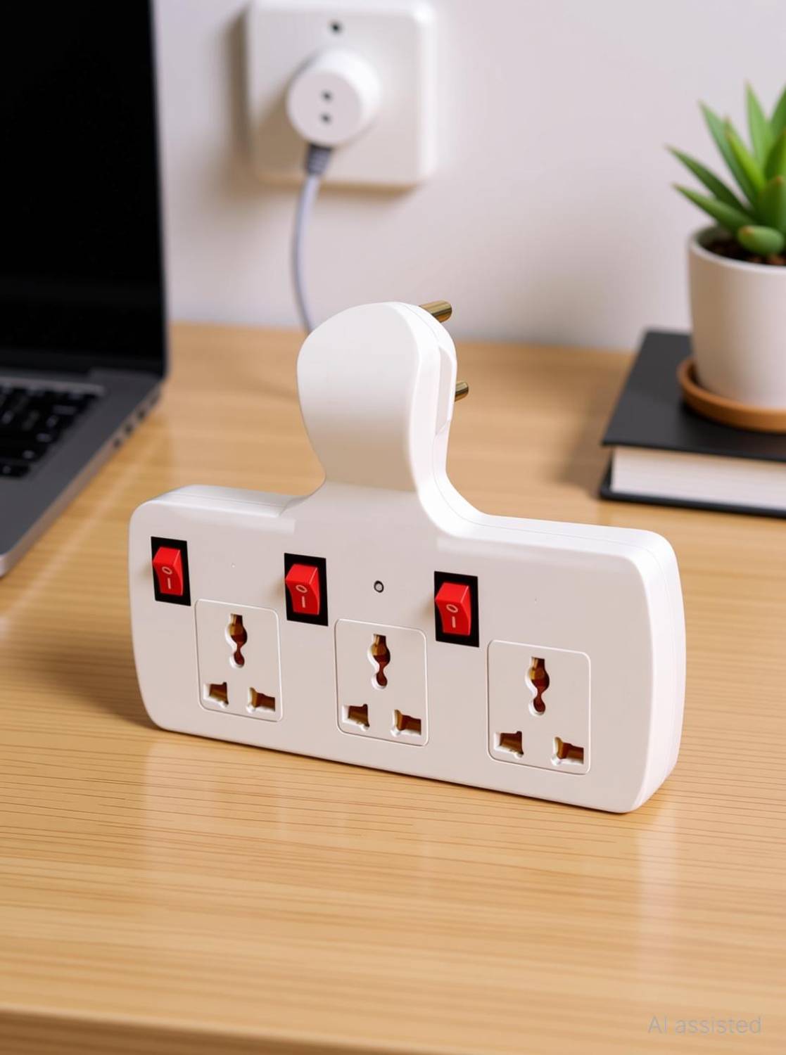 Buyer Choice 3+3Universal Multi Plug Socket Extension Board Power Adapter Individual Switches 6 A Three Pin Socket