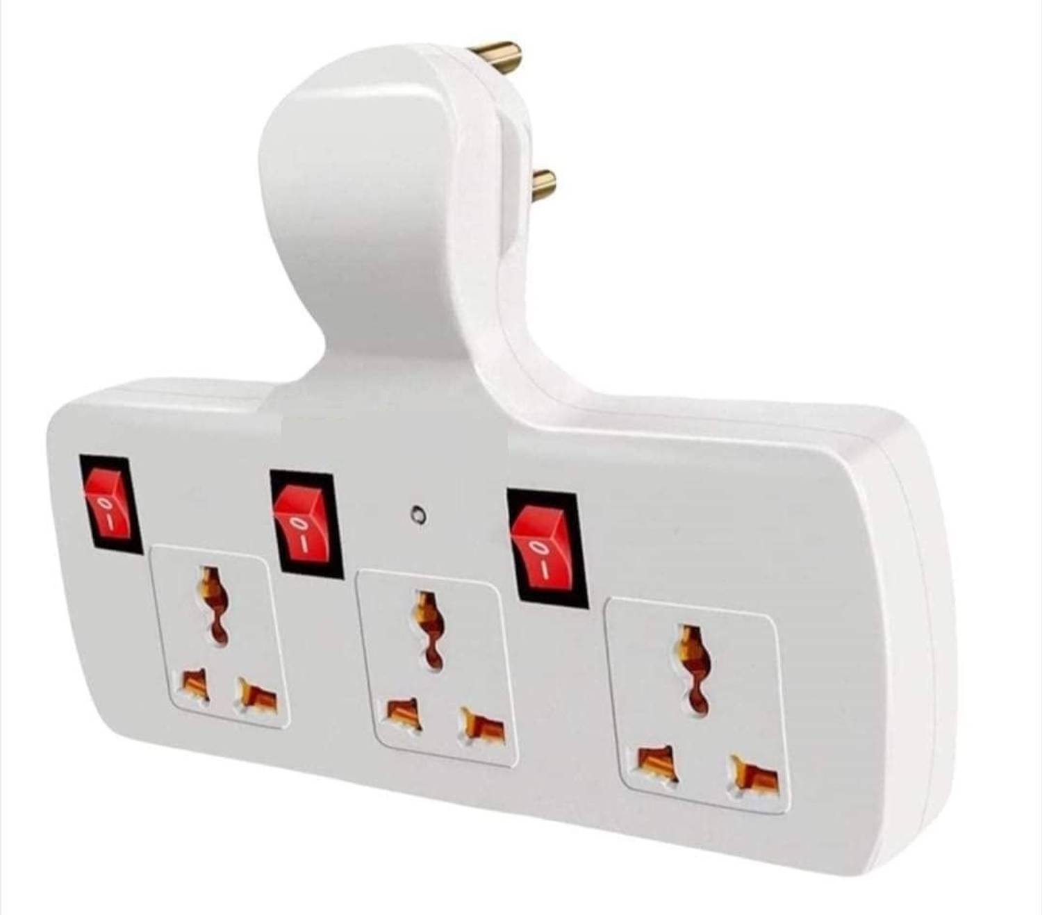 Buyer Choice 3+3Universal Multi Plug Socket Extension Board Power Adapter Individual Switches 3  Socket Extension Boards
