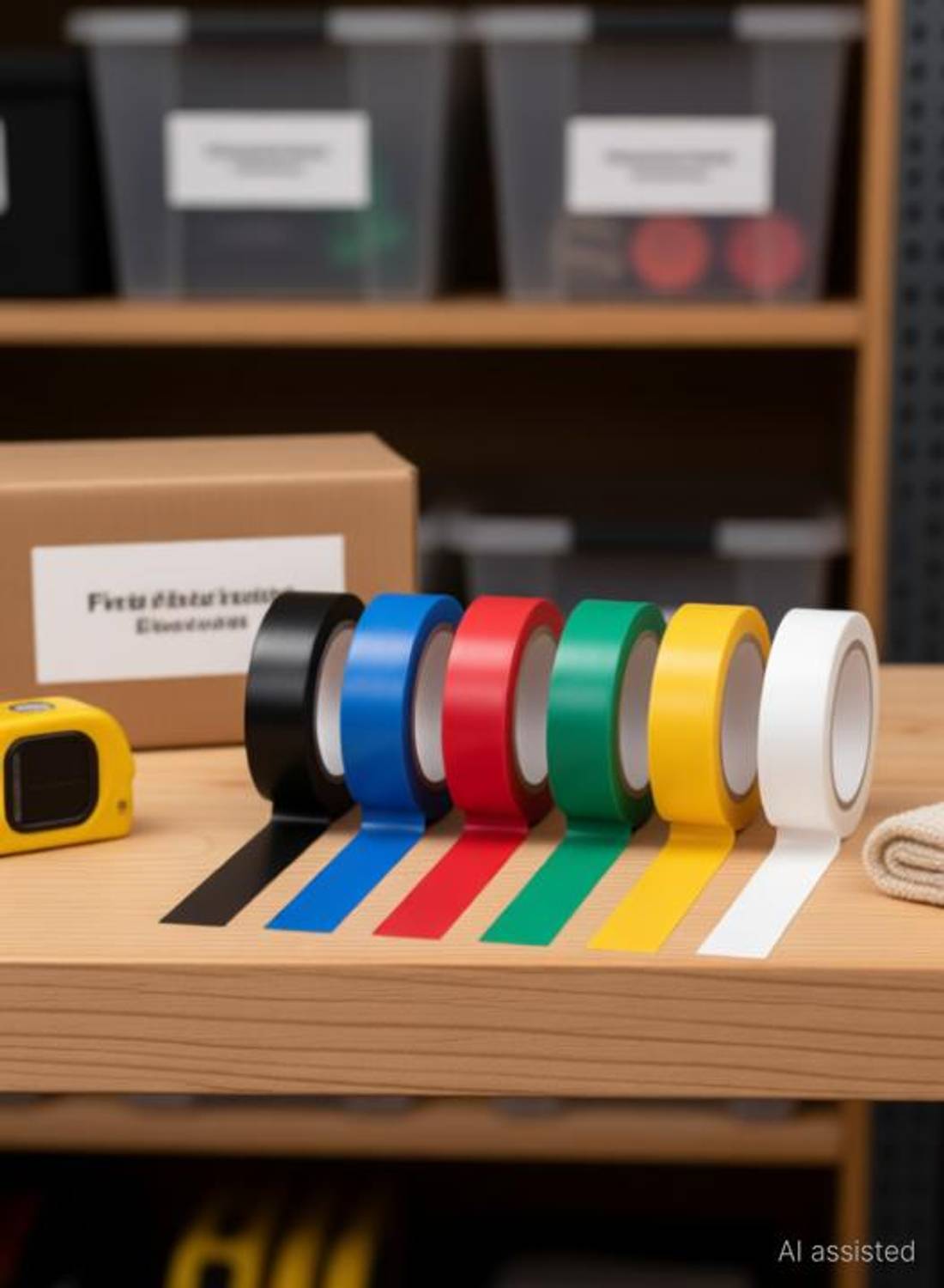 Candle PVC Tape Fire Retardant Insulation Electrical - 6 Tape Roll