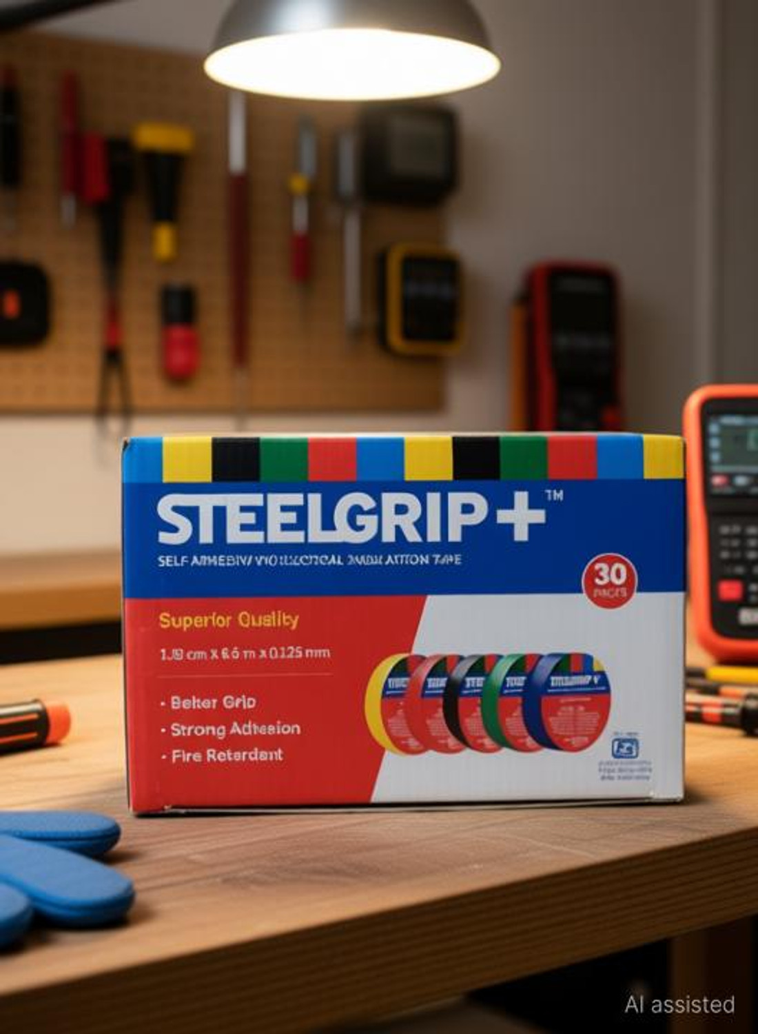 Image of Steelgrip PVC Tape (1. 8 cm X 6 m X 0. 125 mm) (Pack of 30)