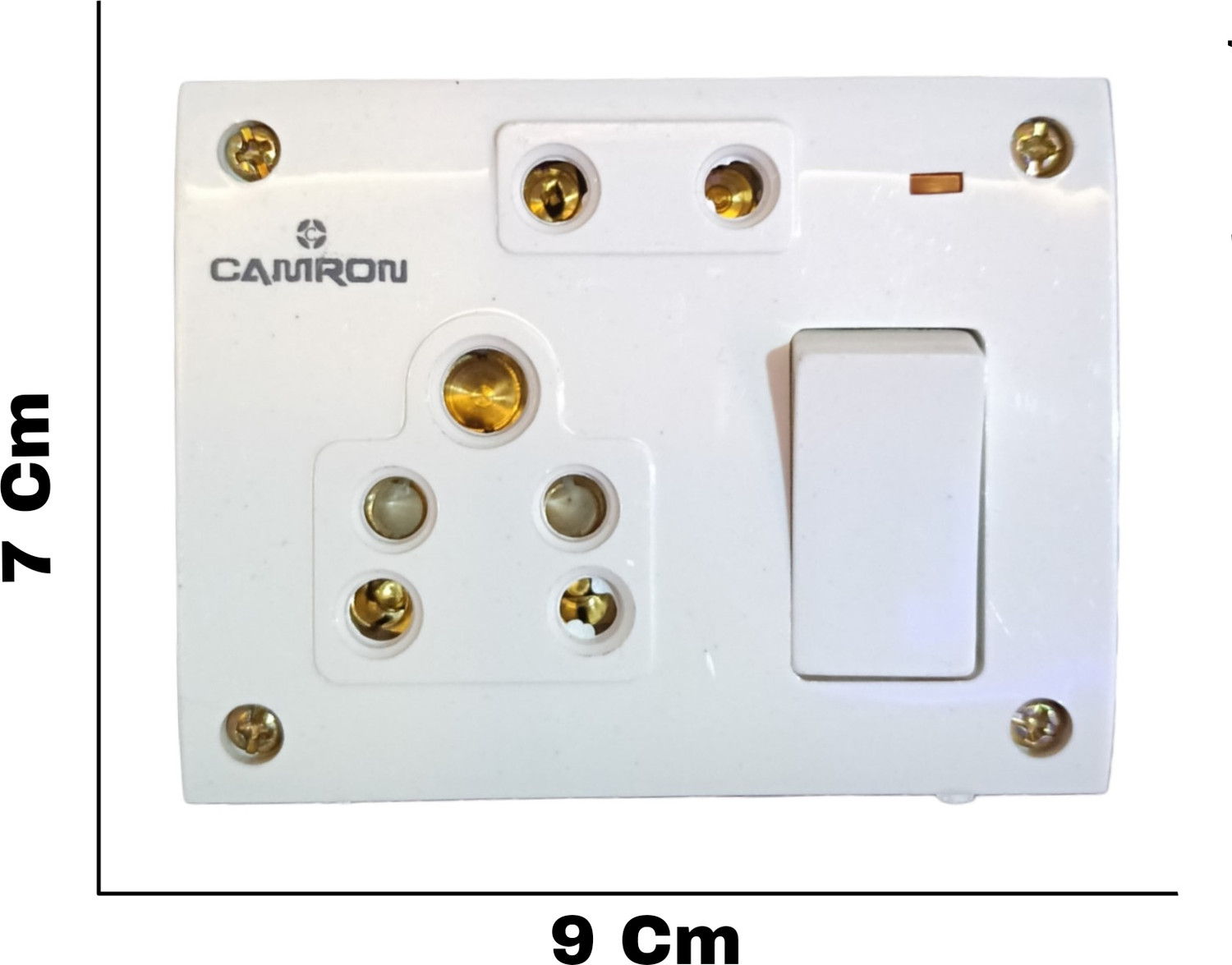 Image of SS TRADER Extension Board Universal 1 Switch, 2 Socket Extension Boards Pack Of 15 Wall Plate
