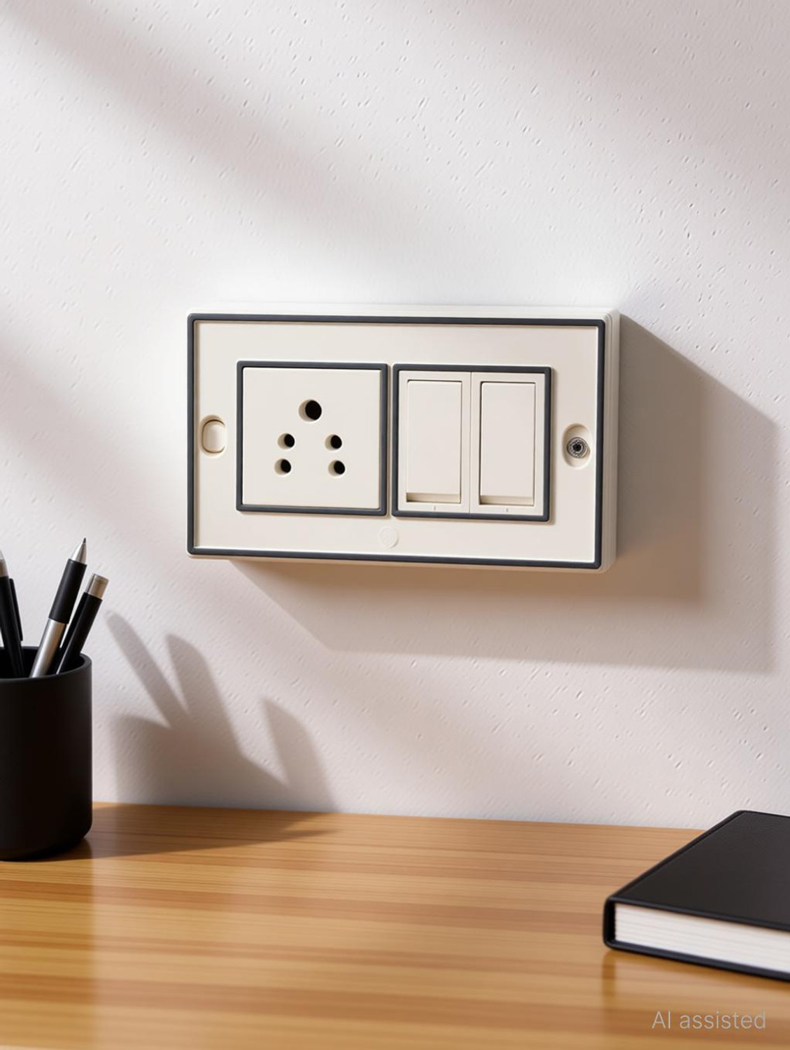 Image of Dewon Electric Dewon Surface Gang Box 4 Module | Modular| Durable ABS Plastic|Easy Installation Wall Plate