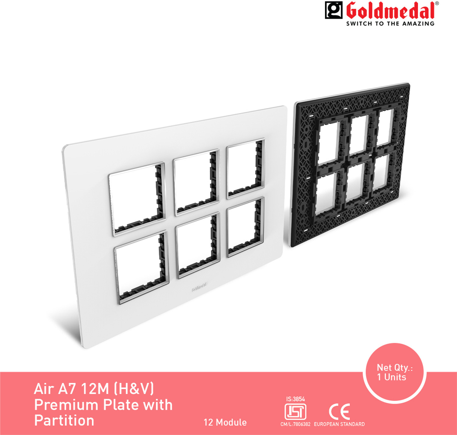 Image of Goldmedal Air A7 12M (H&V) Premium Plate With Partition Wall Plate