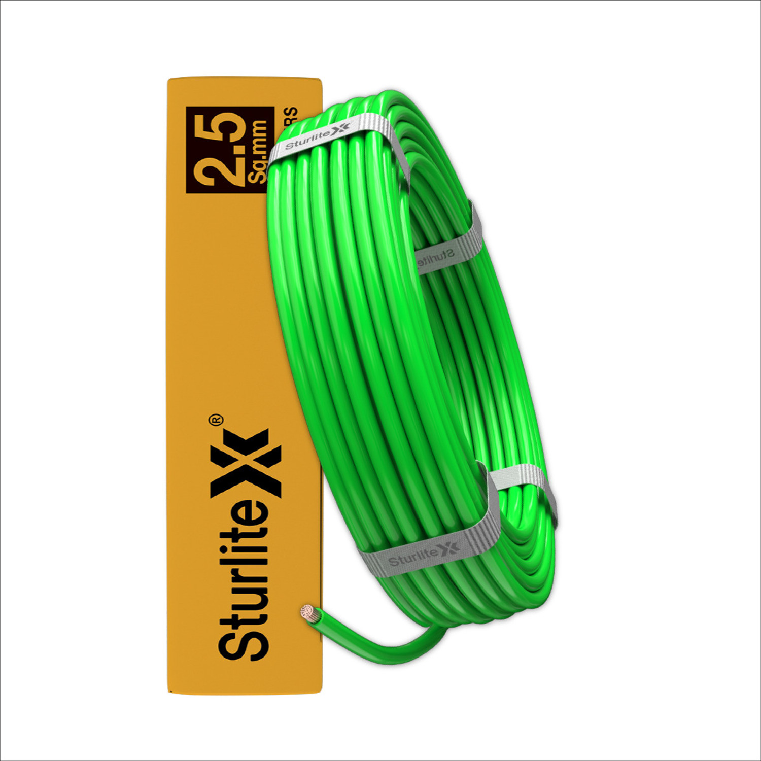 Image of Sturlite PVC 2.5 sq /mm Green 90 m Wire