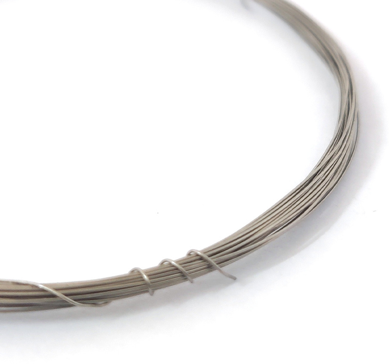 Image of GEARHOOK 32 Gauge Nichrome Heat Resistance Wire 0.274mm Diameter 0.25 sq /mm Silver 5 m Wire
