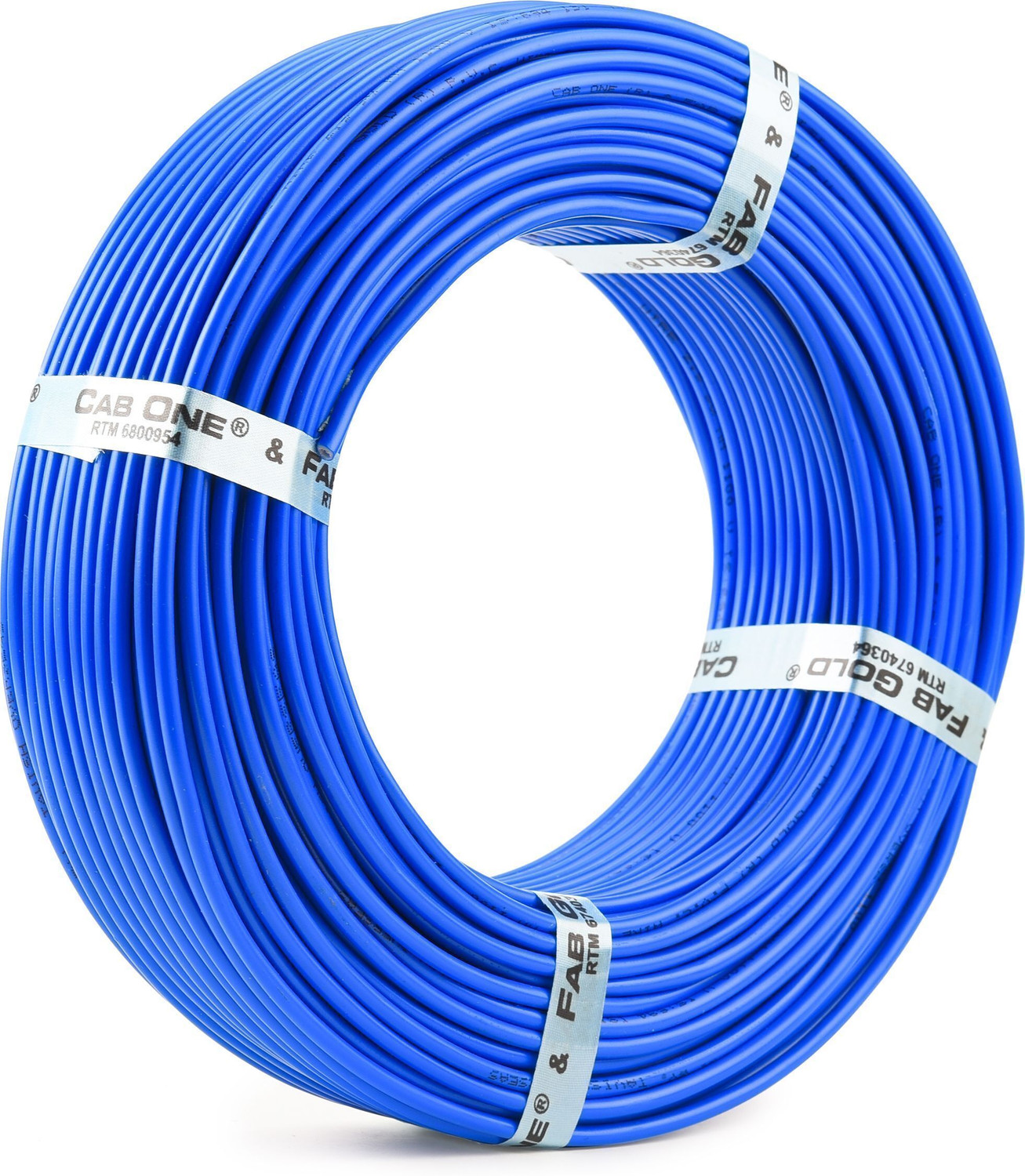 Image of CabOne Copper 0.75 sqmm 90 MTR FR PVC Multi Strand Electric House single Copper wire 0.75 sq /mm Blue 300 ft. Wire