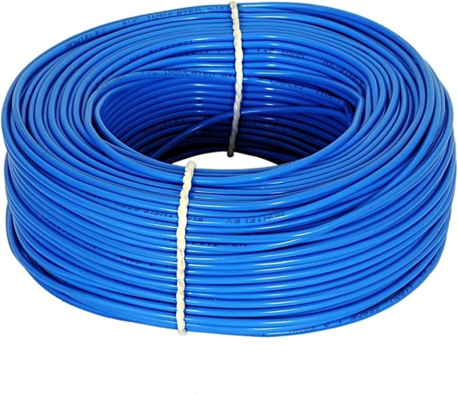 Image of GrahLogy 2.5mm copper wire Unheated, PVC Insulated, Single Core Flexible, FIA Approved 2.5 sq /mm Blue 90 m Wire