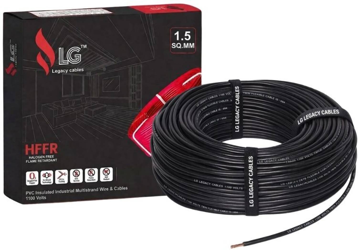 Legacy Cables 1.5 Sqmm Copper Wire 90m - Image 1