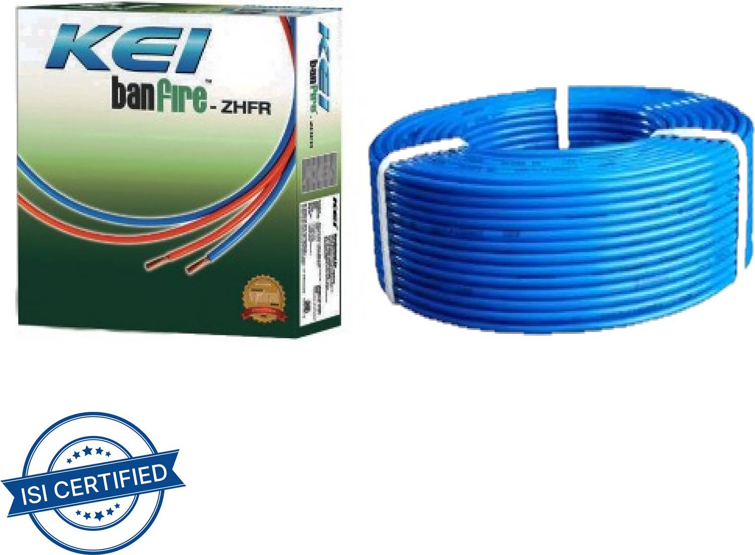 KEI CABLES ZH-FR PVC 2.5 sq/mm Blue 90 m Wire Price in India - Buy