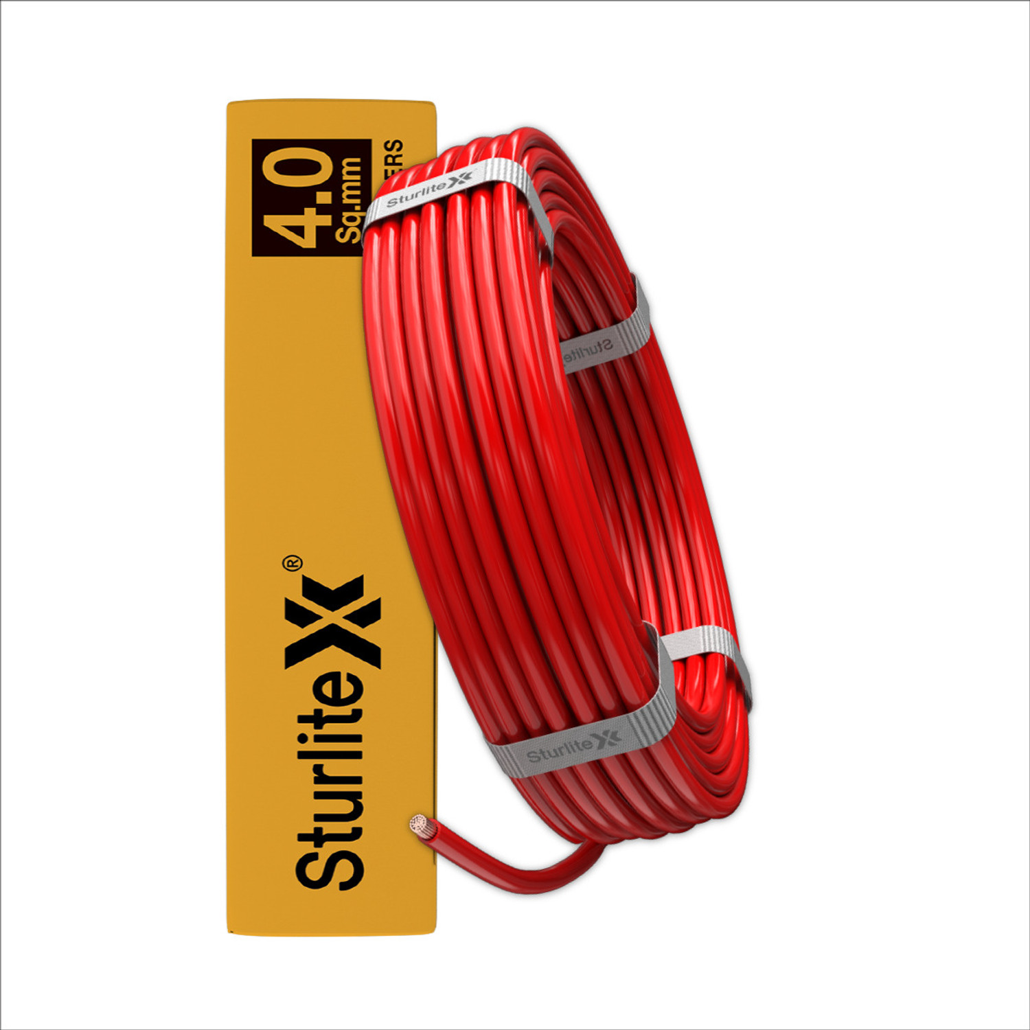 Image of Sturlite PVC 4 sq /mm Red 90 m Wire