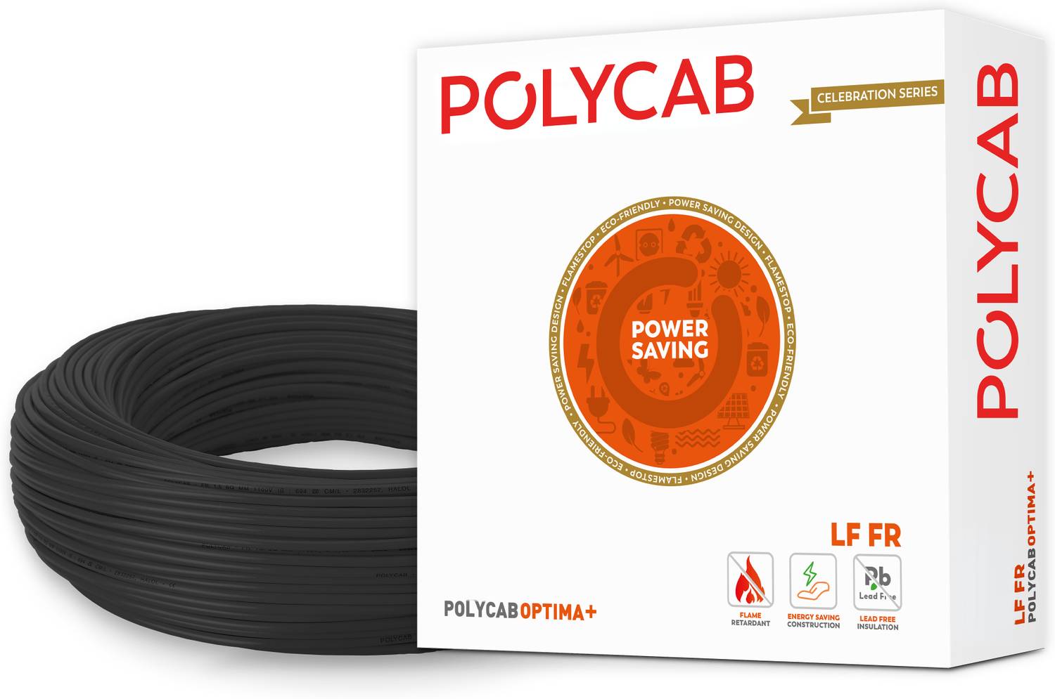 Polycab Optima Plus 1 sq/mm Black 90 m Wire