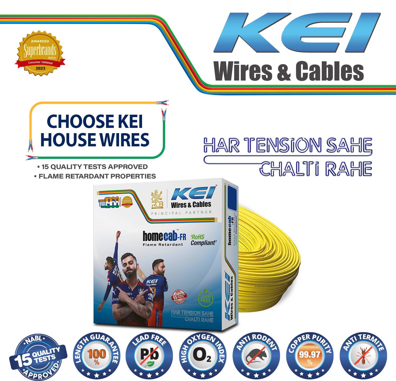 KEI FR PVC 0.75 sq/mm Red 90 m Wire Price in India - Buy KEI FR