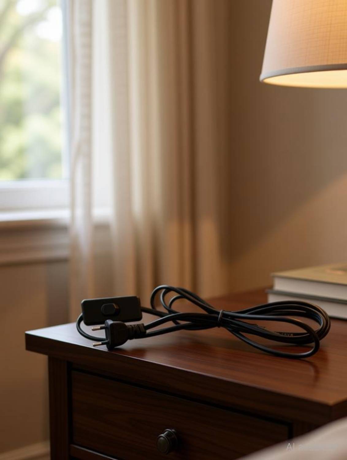 A1 Gadgets 1.5 Meter (60 Inch) Long Wire with Bed Switch On/Off Button for Table Lamps and DIY Projects Copper Light Socket