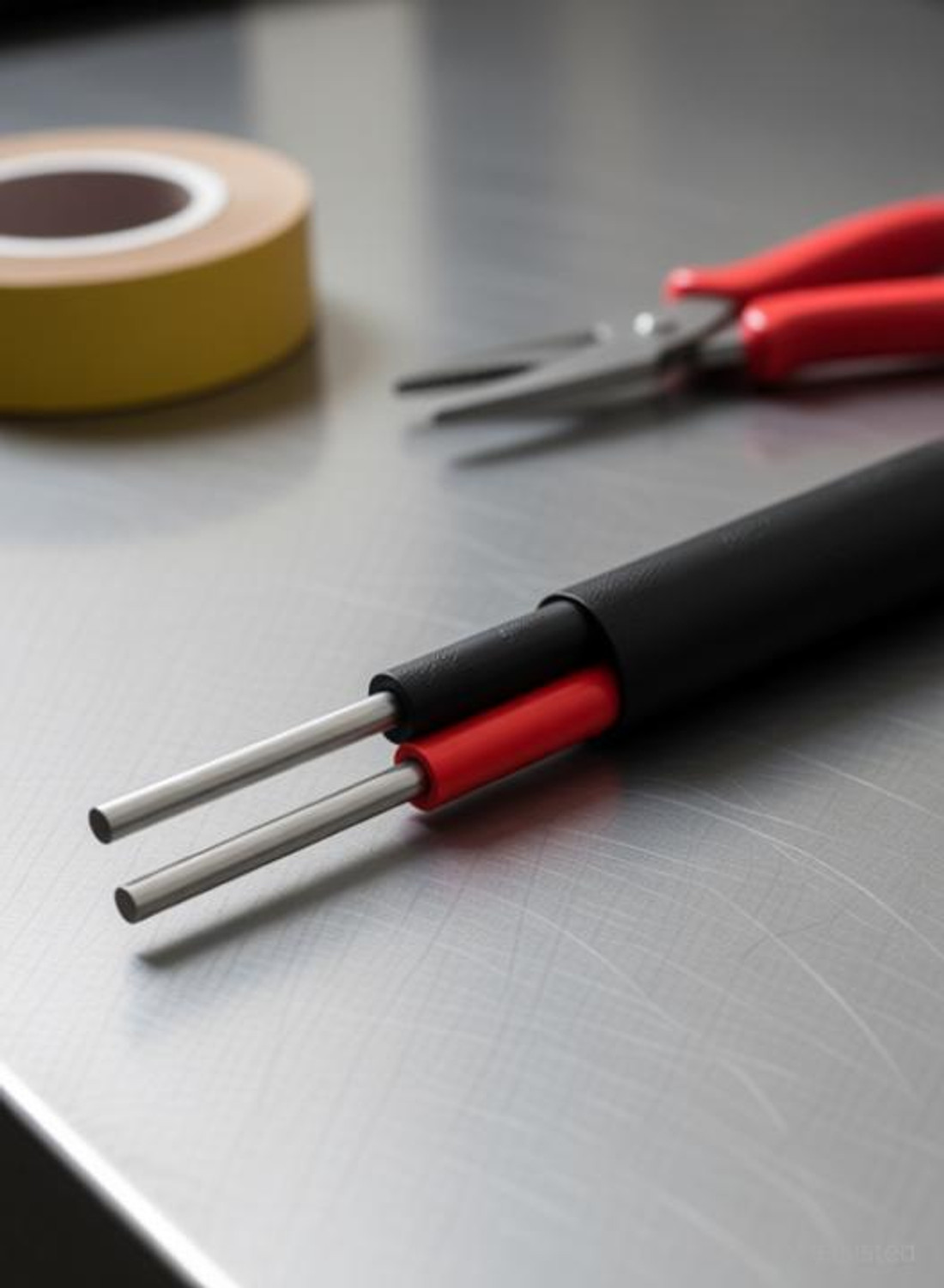 Image of GrahLogy 6mm Flat Aluminium Wire 30 Mtr Heavy Duty Cable for Electric Fitting, PVC Coated 6 sq /mm Black 30 m Wire