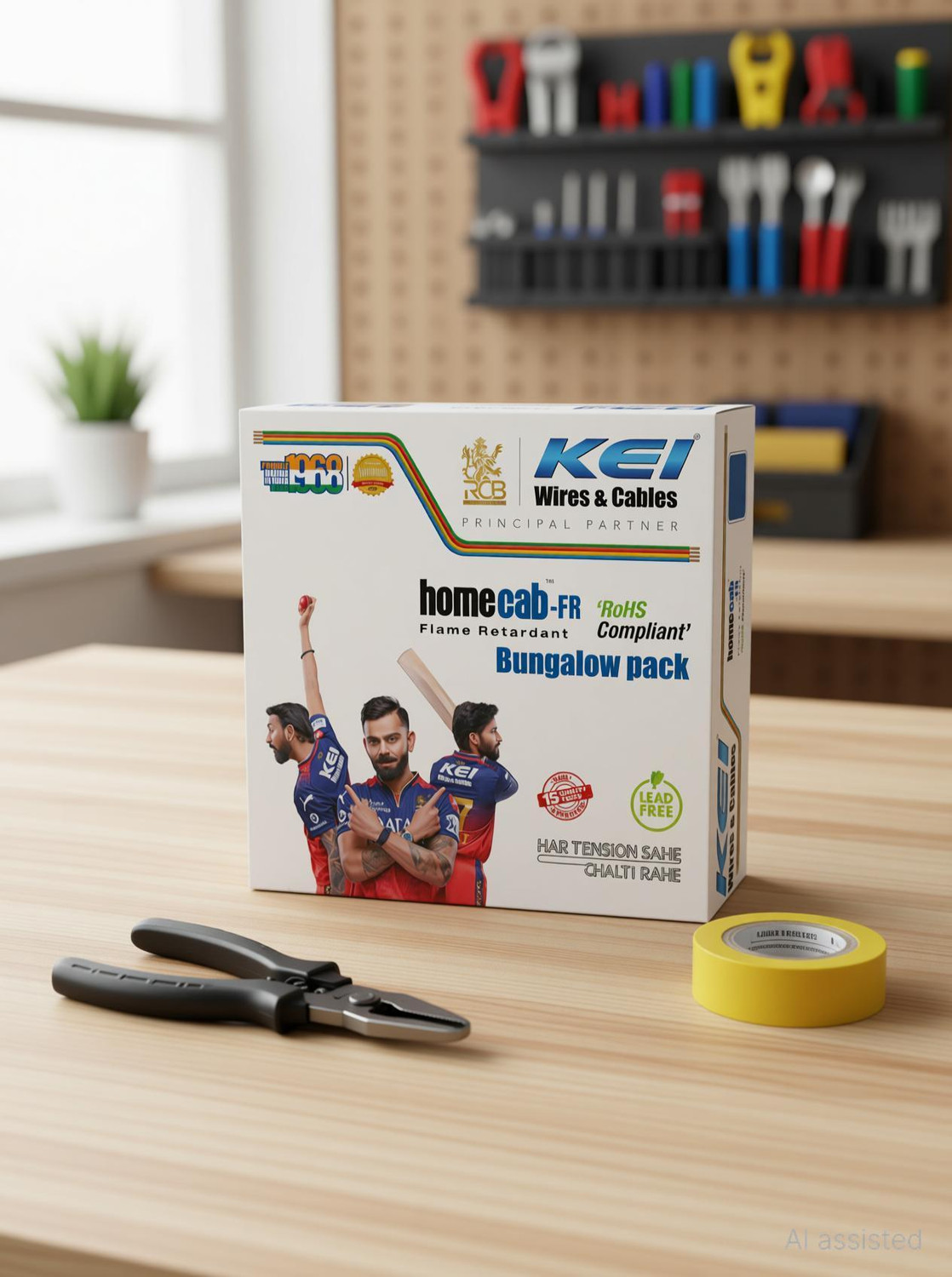 Image of KEI homecab, 99.97% Pure Copper Conductor FR PVC Insulated 0.75 sq /mm Blue 180 m Wire
