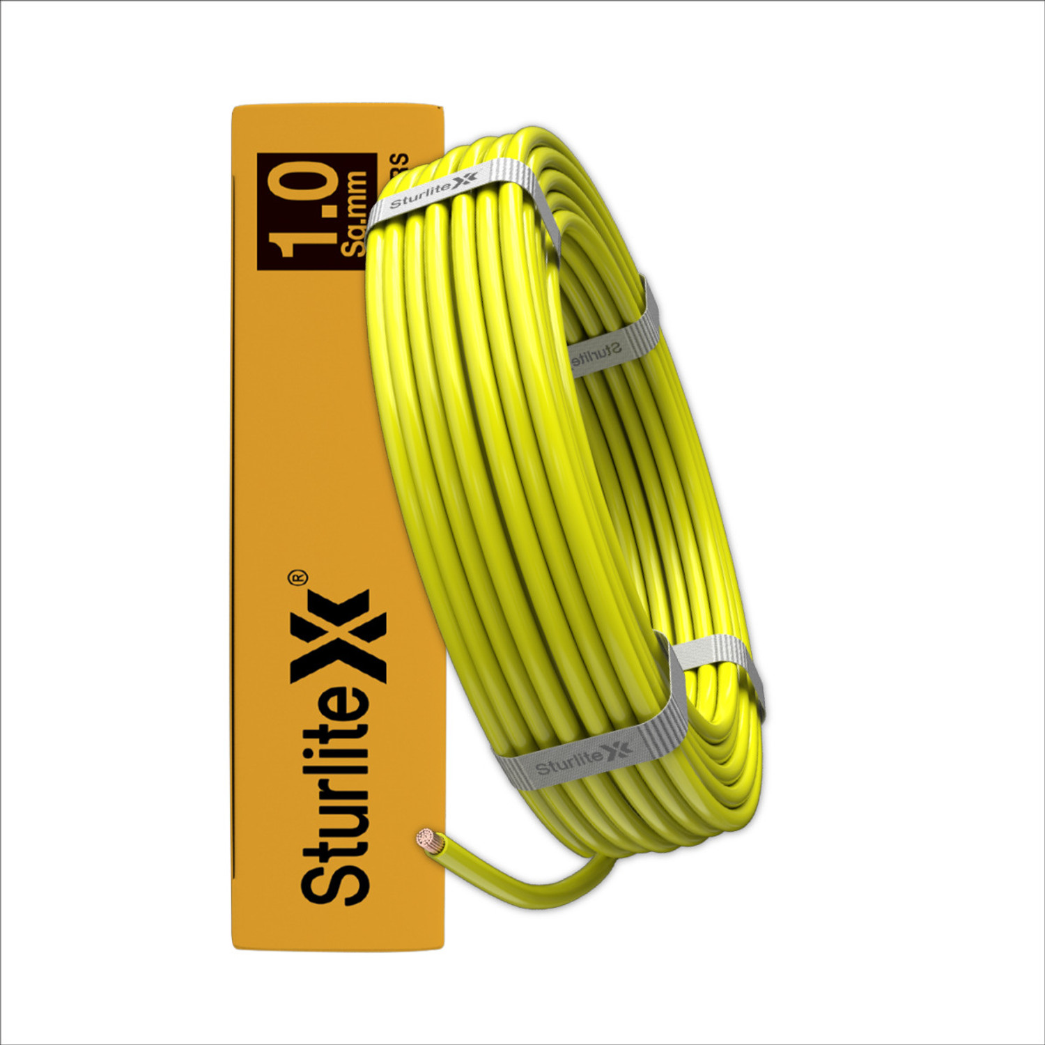 Image of Sturlite PVC 1 sq /mm Yellow 45 m Wire
