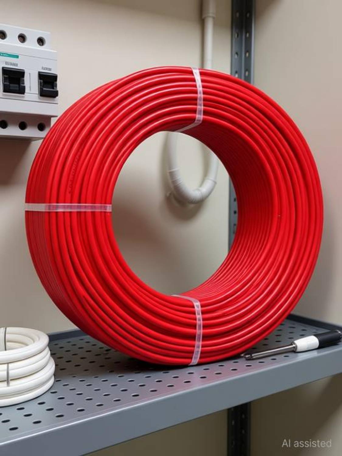 AALOCC FR PVC 1 sq/mm Red 10 m Wire