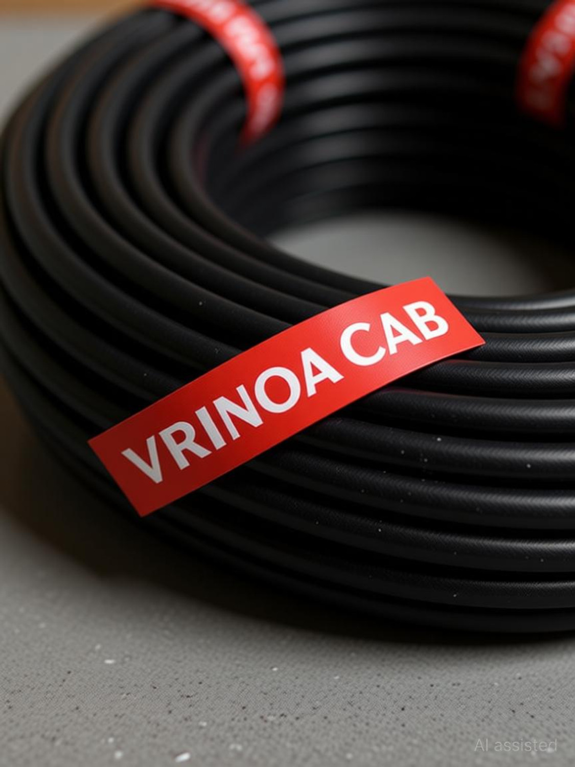 Image of VrindaCab CCA Cable | Durable Insulated Wire for Home & Commercial Wiring 2.5 sq /mm Black 90 m Wire