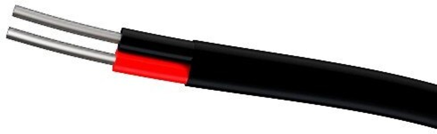 Image of GrahLogy 6mm Flat Aluminium Wire 7Mtr Heavy Duty Cable for Electric Fitting, PVC Coated 6 sq /mm Black 7 m Wire