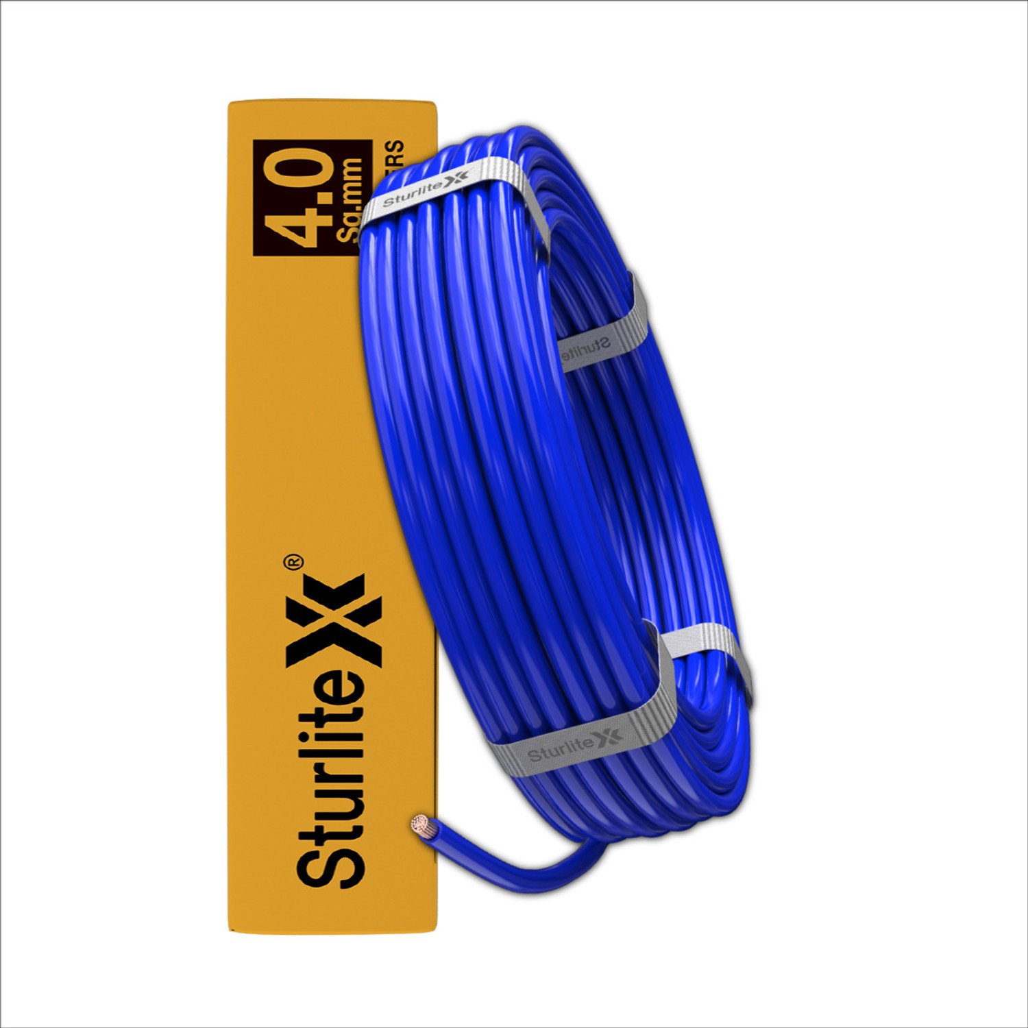 Image of Sturlite PVC 4 sq /mm Blue 45 m Wire