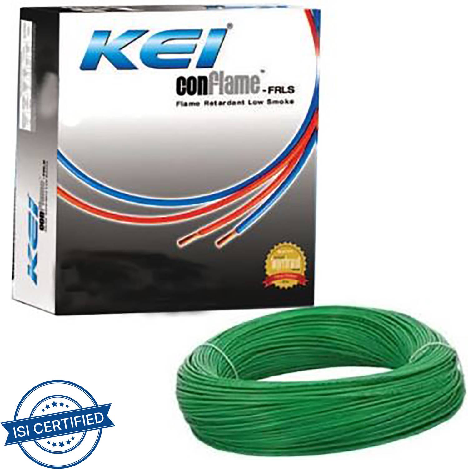 KEI CABLES FR-LS PVC 4 sq/mm Green 90 m Wire Price in India - Buy