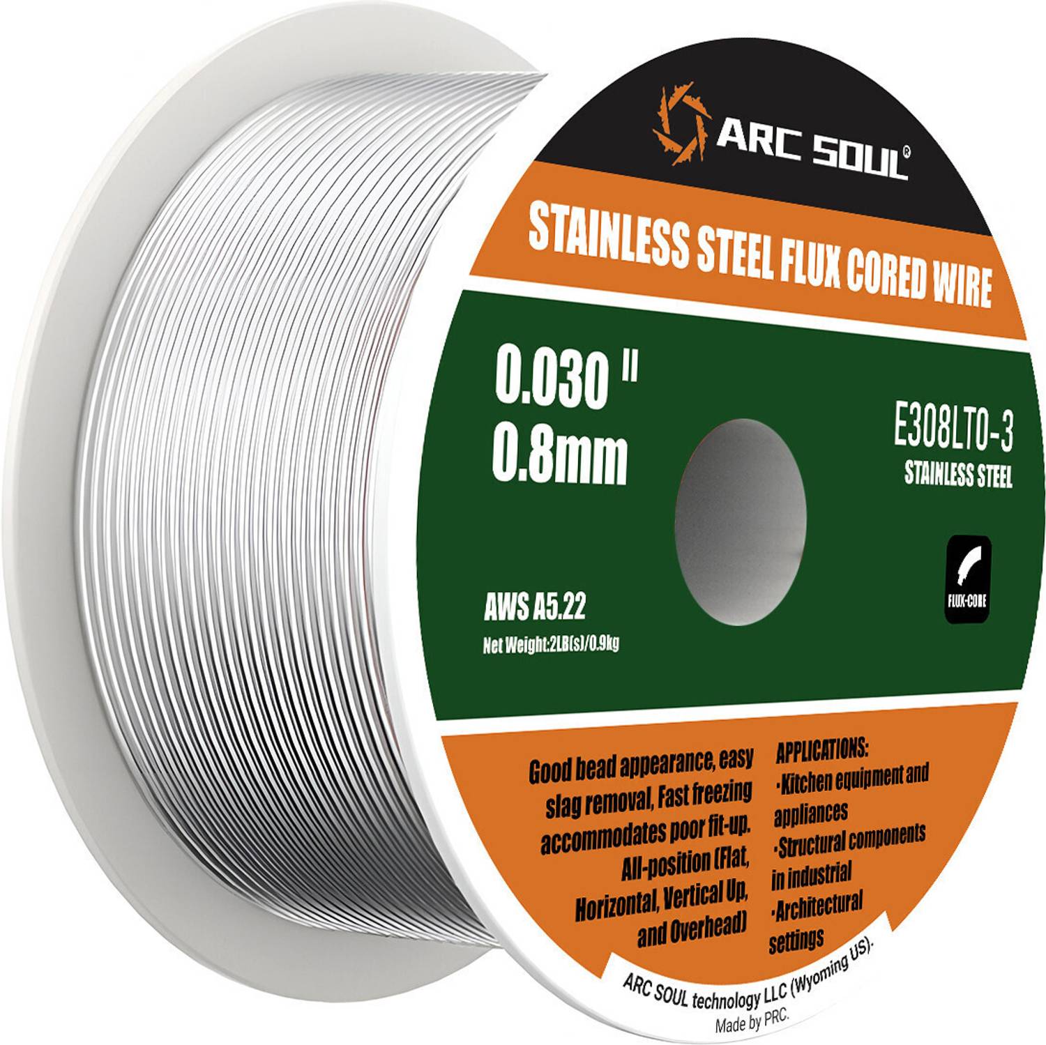 iBELL ARC SOUL E308LTO-3 Stainless Steel Flux Cored Welding Wire