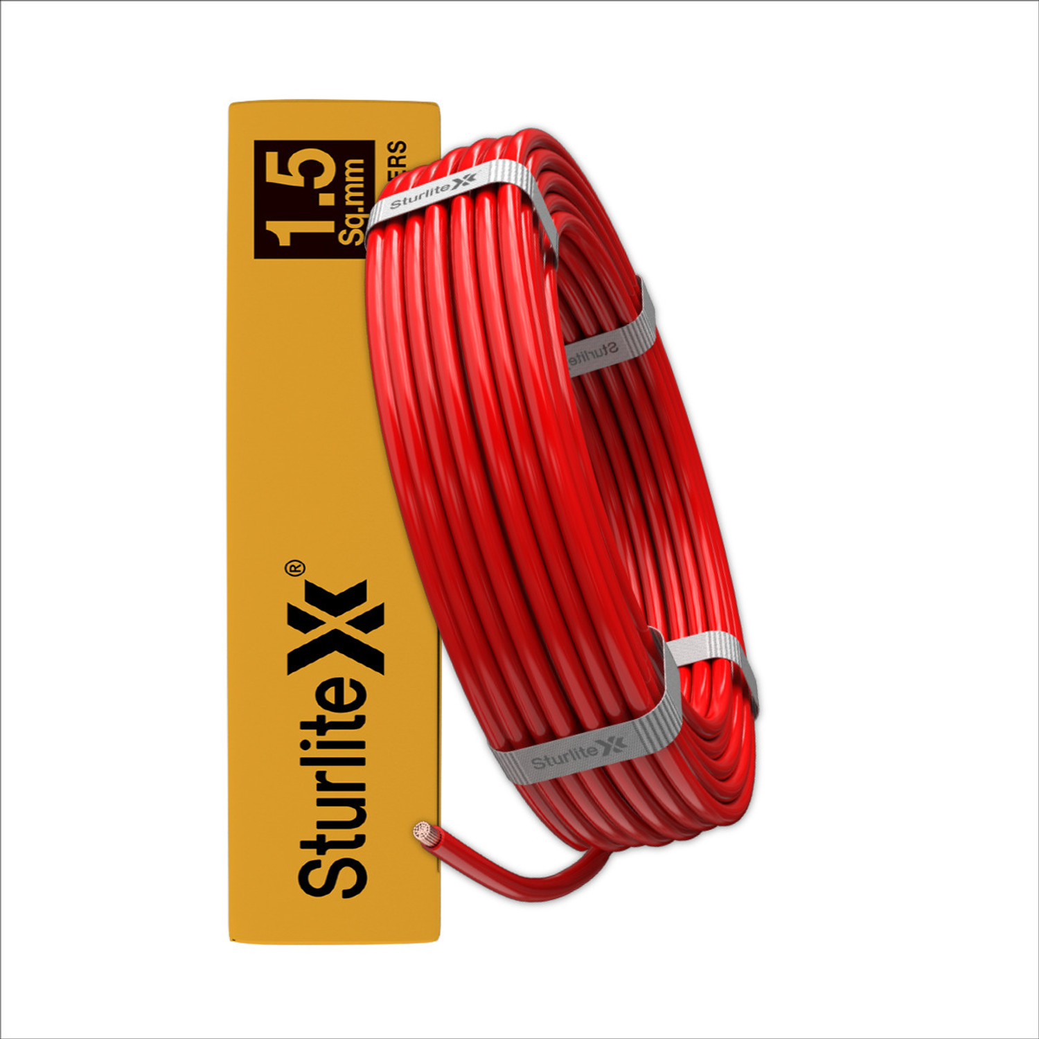 Image of Sturlite PVC 1.5 sq /mm Red 45 m Wire