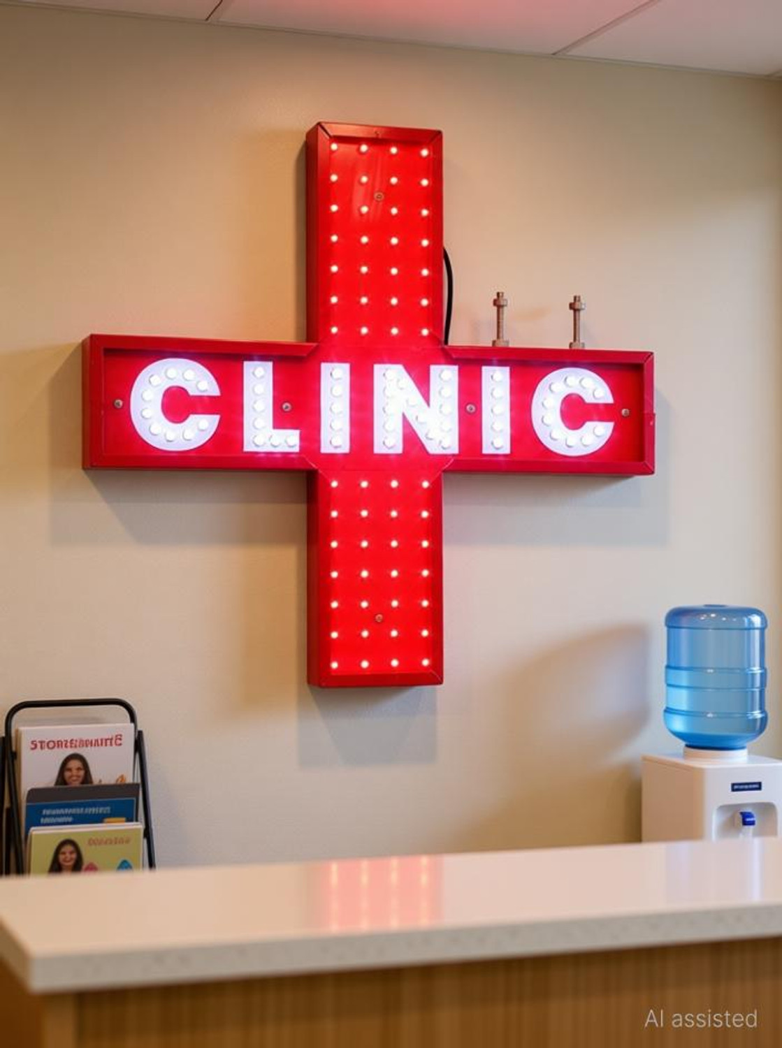 Image of Jagannath arts PIXEL LED SIGN BOARD FOR CLINIC FLASHING-18 X 18STORELED LED Display