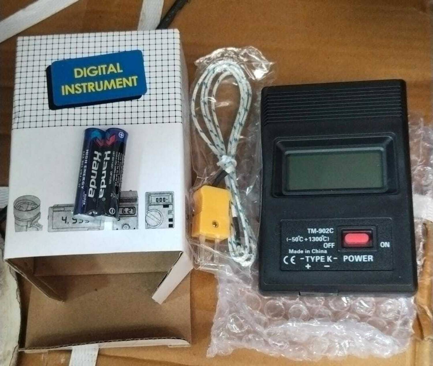 Thermomètre Numérique TM-902C XUANCHEN -50°C à 750°C Avec Sonde Type K - Mesure Précise Température