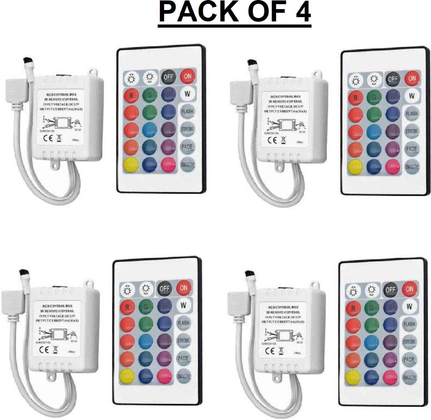 3REE PCS 4 DC 12V LED Light Strip 24 Keys RGB IR Wireless Remote Controller Electronic Components Electronic Hobby Kit