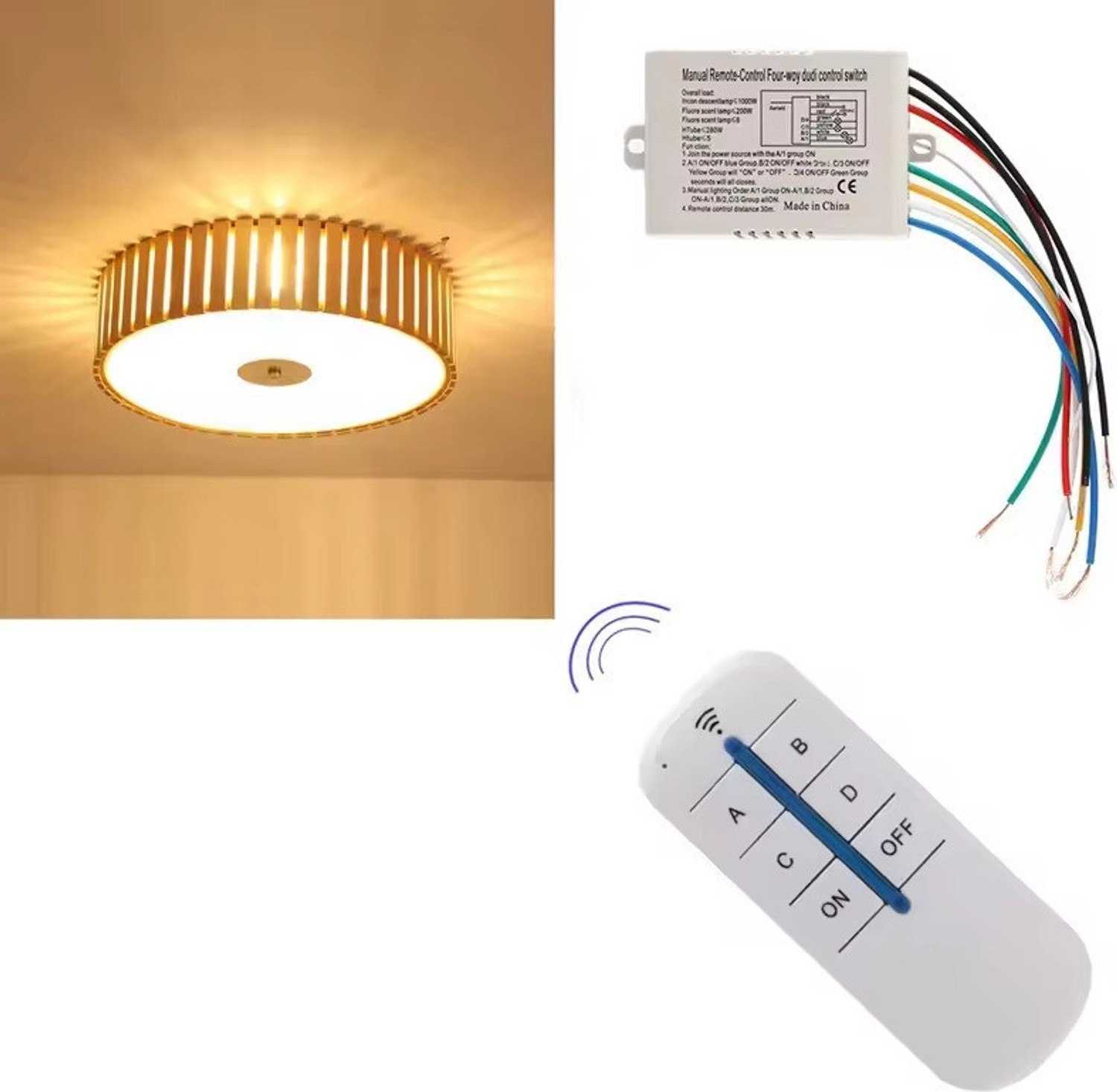 Image of EASTRA Wireless ON /OFF Lamp Remote Control Switch-EHK3254 Electronic Components Electronic Hobby Kit