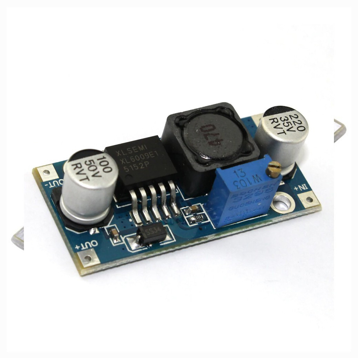 Image of HouseOfCommon XL6009 DC-DC Adjustable Step-up Boost Power -EHK1914 Micro Controller Board Electronic Hobby Kit