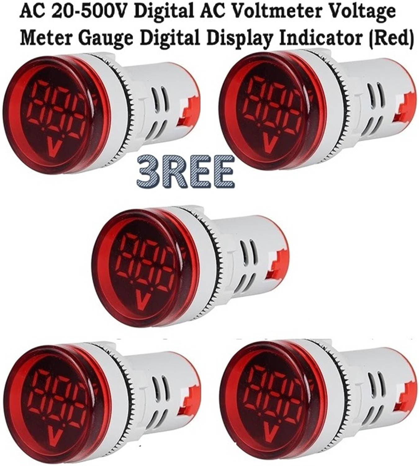 3REE AC 20-500V Digital AC Voltmeter VoltageMeter Meter Electronic Hobby Kit