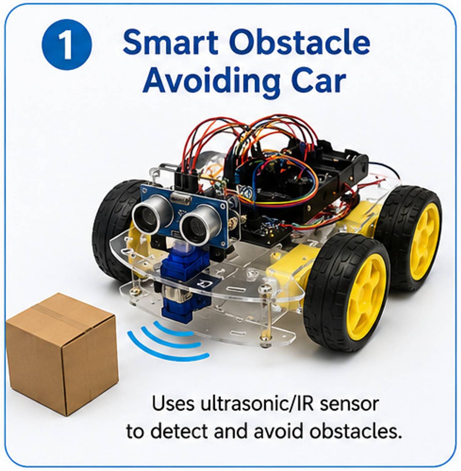 ARQUE Smart Obstacle Avoiding Car Kit - Image 1