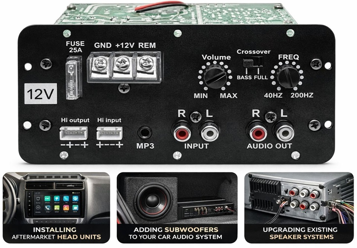 Image of SG Flash QUALITY 12V Dual Channel 120W Multi Channel Car Amplifier Power Supply Electronic Hobby Kit