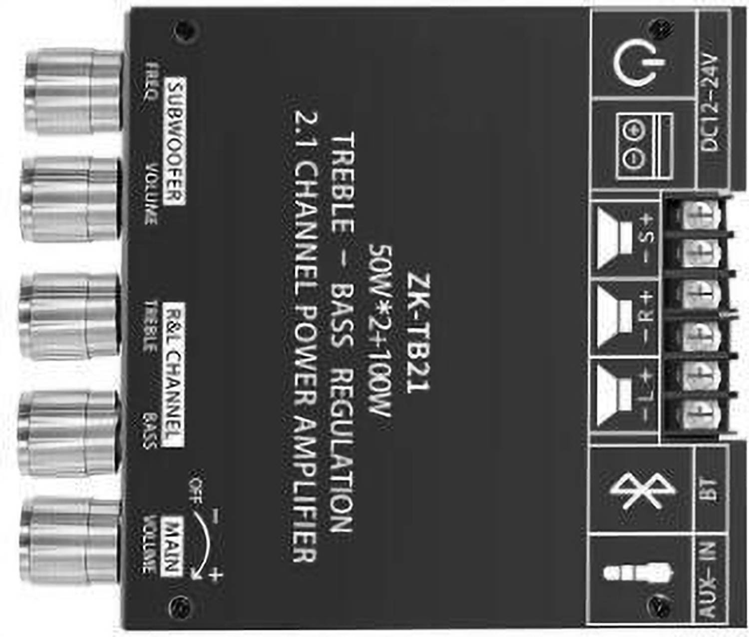 IOTaudios ZK-TB21 5.0 Power Amplifier 2*50W+100W - Image 2