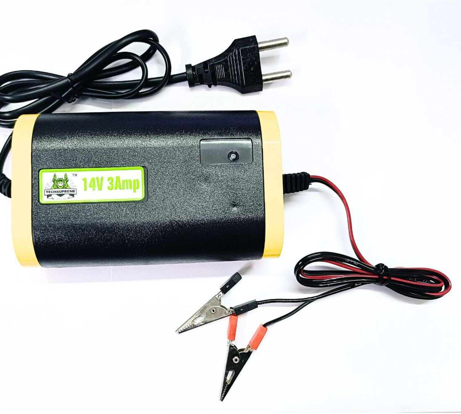 Image of TechSupreme 12 volt battery charger kit 14 Volt 3 Amp BIKE CAR UPS Battery Charger kit A4 Electronic Components Electronic Hobby Kit