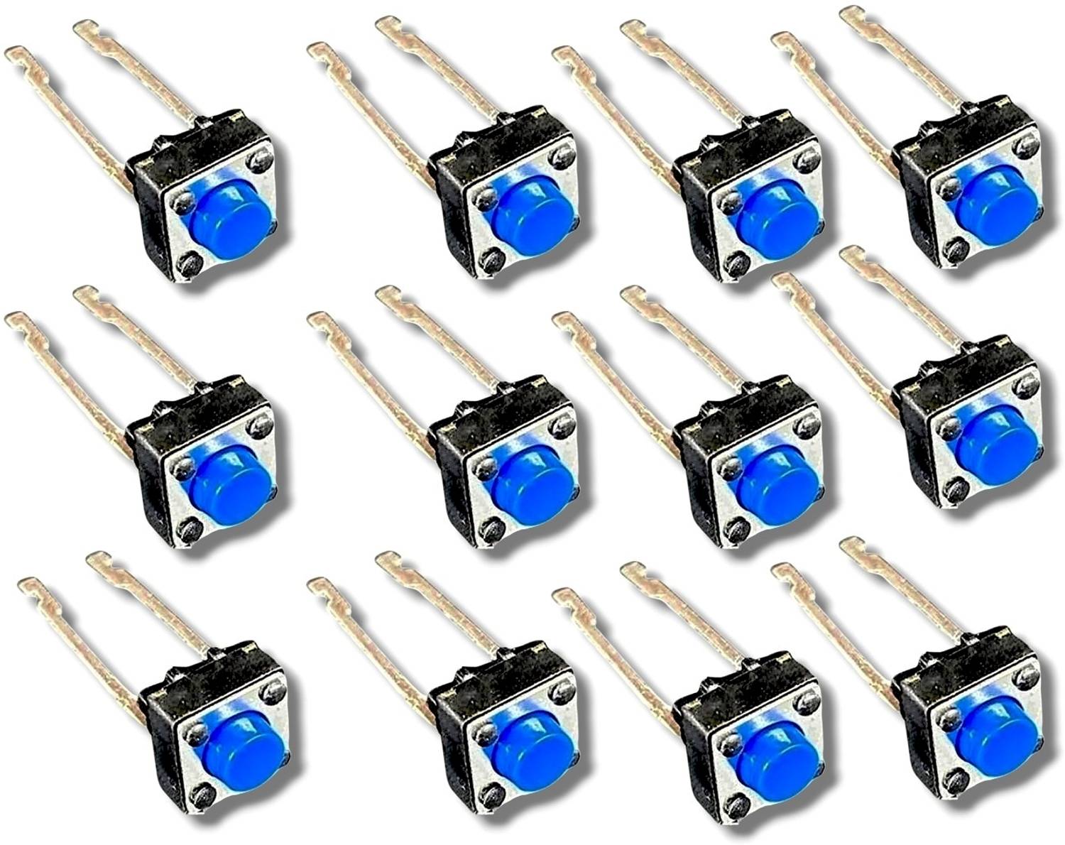AVISRI (PACK OF 12)Micro Push‑to‑ON 2‑Pin Tactile Button for PCB Electronic Components Electronic Hobby Kit
