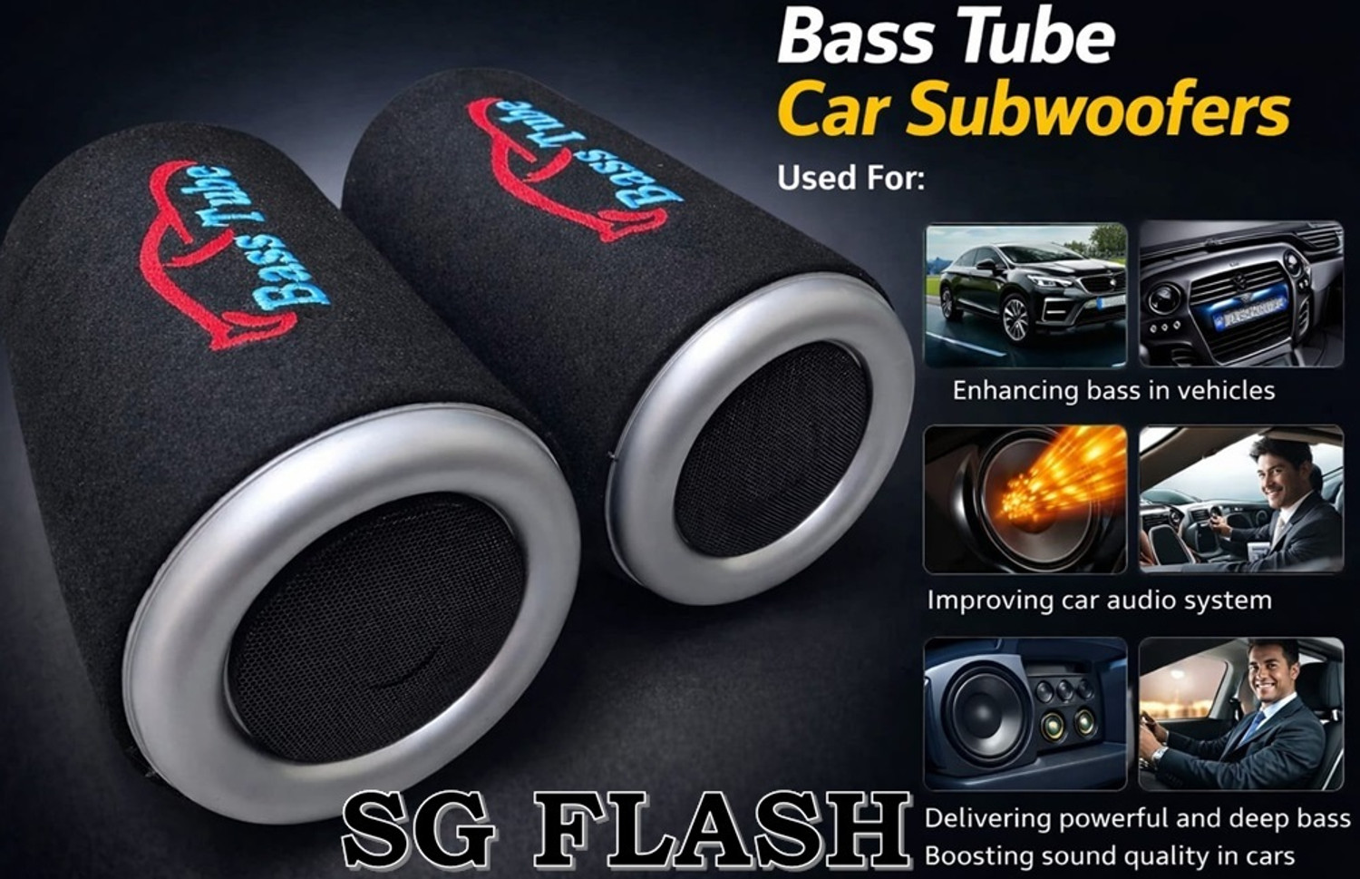 Image of SG Flash HIGH QUALITY AUDIO BT5 5 Inch Bass Tube Subwoofer (Passive , RMS Power: 50 W) Electronic Components Electronic Hobby Kit