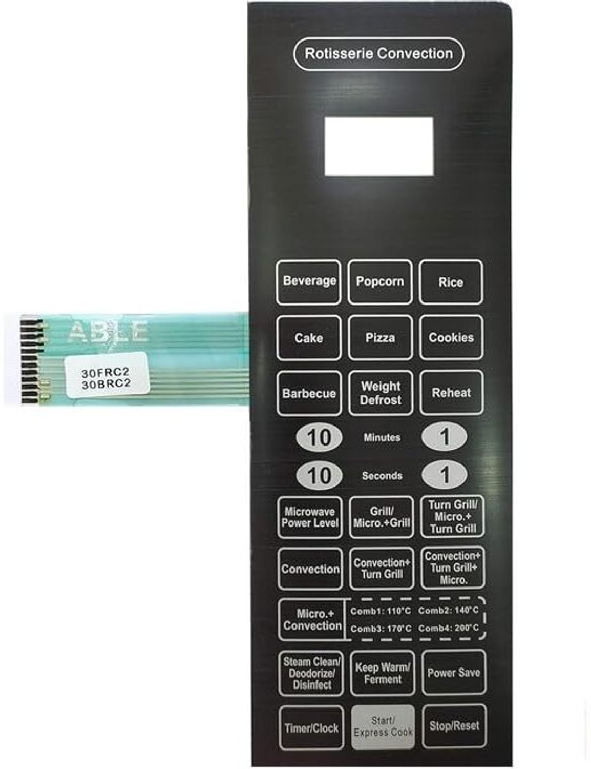 Image of jkbk Microwave Oven Membrane Keypad Compatible with IFB 30FRC2 /30BRC2 Temperature Sensor and Controller Electronic Hobby Kit