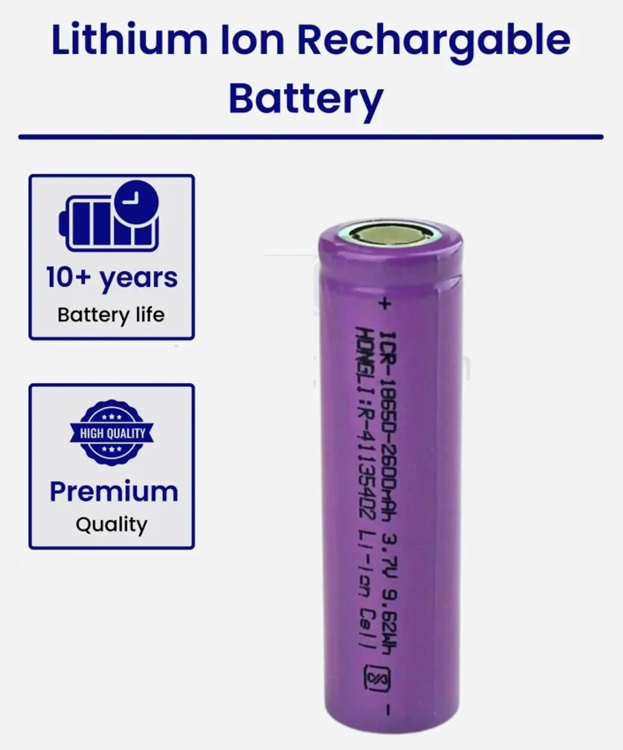 Image of SG Flash 2 PCS 18650 Li-ion Rechargeable 2500mAh Lithium 42 GRAMS EACH Alternative Energy Electronic Hobby Kit