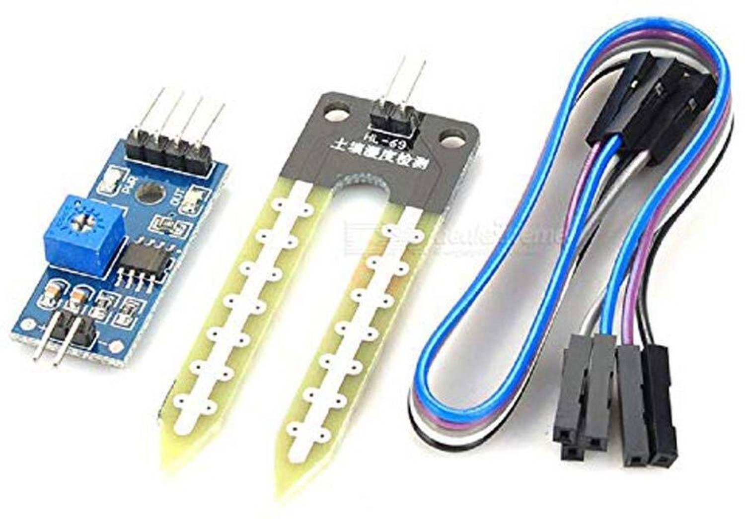 3REE HIGH QUIALITY 5V Soil Moisture Sensor Module - (Pack of 1) Electronic Components Electronic Hobby Kit