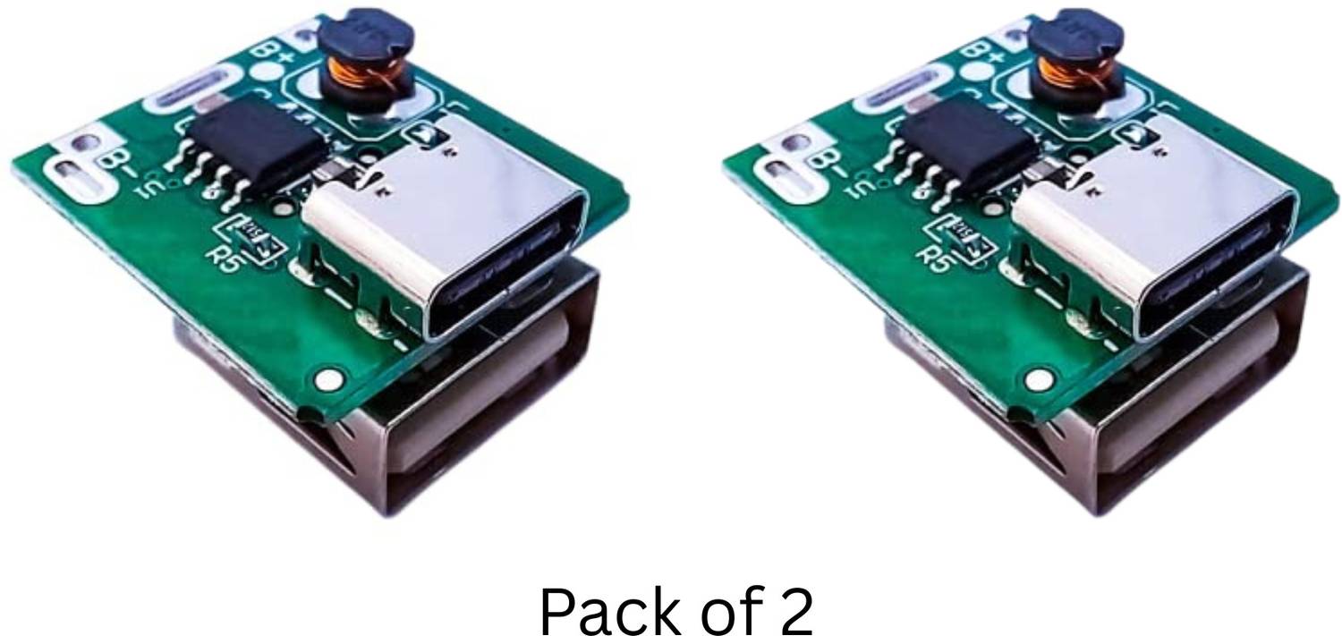 ElectricalBro Power Bank Charging Module USB Output Board (Pack of 2)